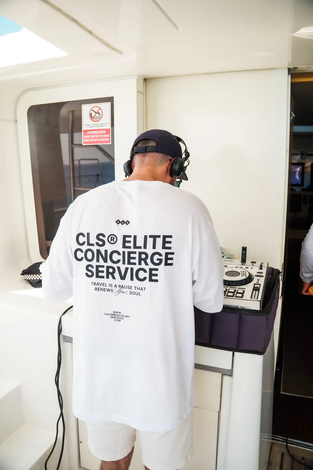 Private DJ aboard a CLS yacht charter in Cartagena Bay