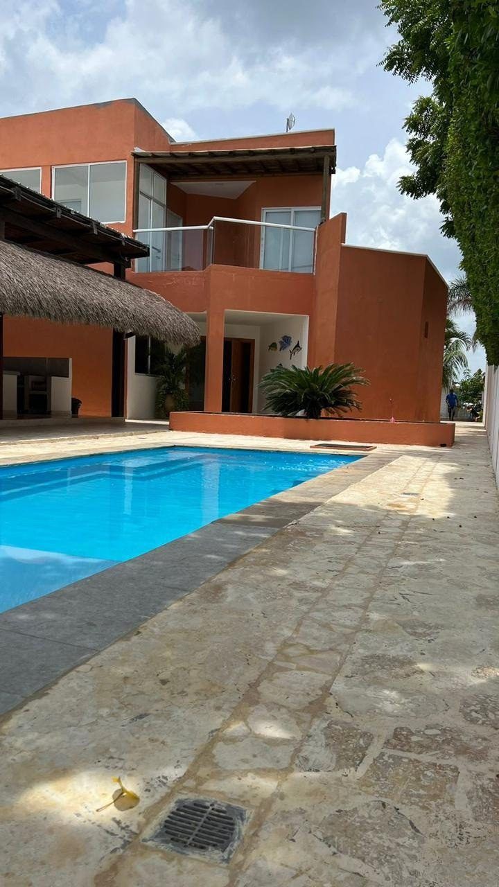 Villa and pool with stone deck at House Playa, Cartagena