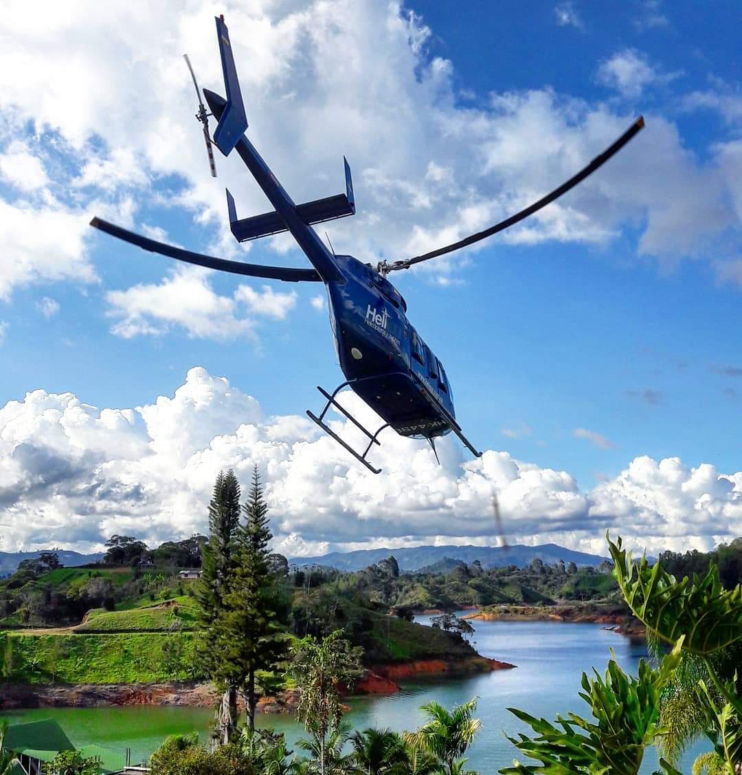 Helicopter: Medellín to Guatapé