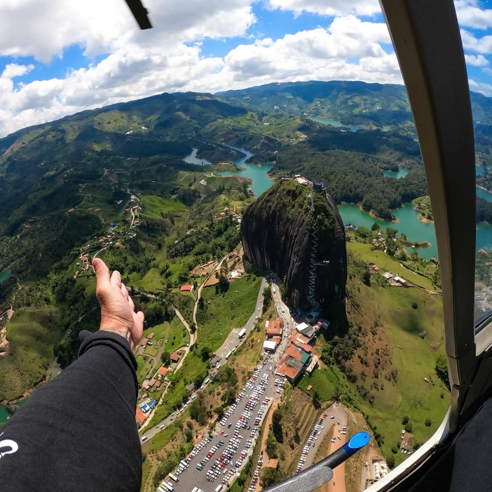 Scenic Helicopter Over Guatape — Guatapé